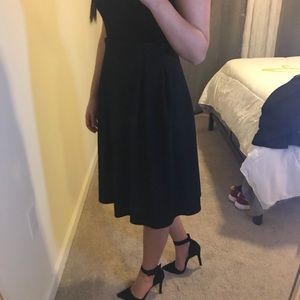 Black Pleated high waisted skirt